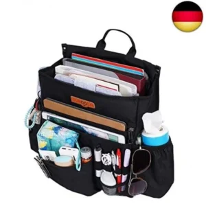 SURDOCA Organisateur de siège avant de voiture, sac pour accessoires, organiseur de dossier de siège de voiture avec rangement pour ordinateur portable