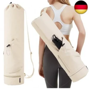 Sac de yoga avec compartiment et poche pour bouteille, sac de sport pour femmes, ajustable