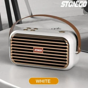 STONEGO 1PC 3D Stereo Bluetooth Speaker X7 TWS Portable Retro Music Dual Speaker Wireless Aux Usb De Som Outdoor Bass Soundcore Speaker