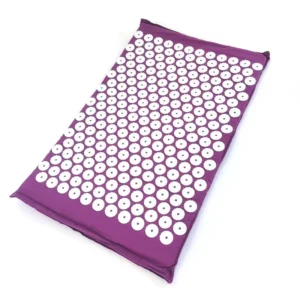 Coussins de massage de yoga avec grands points de contact pour un meilleur massage du cou, du dos et des pieds Coussins de massage ménager pour soulager la douleur en couleur violette