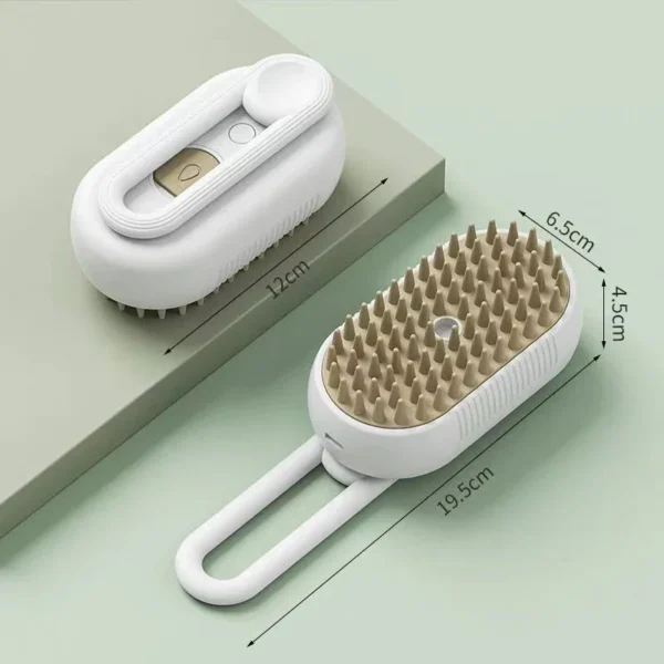 Brosse à vapeur pour chat Brosse à vapeur pour chien 3 en 1 Brosse à vapeur pour chat Brosses faciles à nettoyer pour massage Peignes de toilettage pour animaux Peignes d&#039;épilation