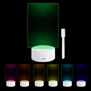 Lampe de chevet LED Note Board Message Lamp Board with Pen USB Battery Power Holiday Light Desktop Lamp Bedroom Decor Children Gift