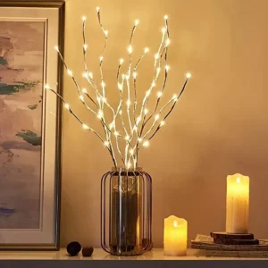 1 PC White Birch Branch Tree Light LED Festive Lights Battery Operated for Christmas Festive Party Wedding Decoration Twig Outdoor Lights