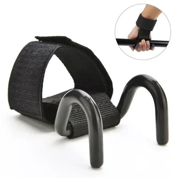 1/2PCS Fitness Weight Lifting Hook Training Gym Grips Hook Lift Barebell Dumbell Kettlbell Straps Wrist Support for Sports Exercise Equipment(Weight Lifting Hook )