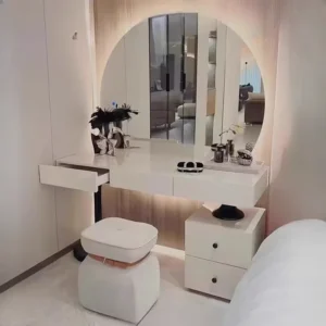 Makeup Vanity Table Set Hotel Furniture Room Nordic Home Bedroom Girly Modern Design Organizer Bedside Dresser Luxury Tocadores Woman Dressing