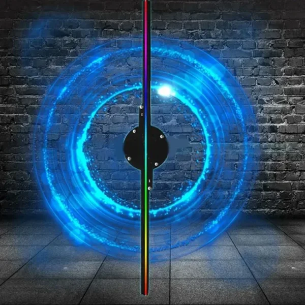Hologramme 3D pour ventilateur, écran publicitaire, projecteur d&#039;art visuel avec 224 perles LED, contrôle facile de l&#039;art flottant, graphique holo décoratif