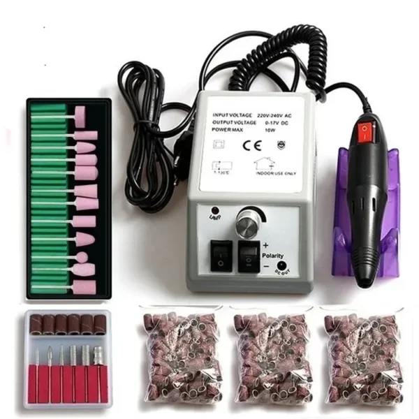 Machine électrique à percer les ongles Manucure Pédicure Lime Buffer Bits Set Toenail Sander Polisher Pen Home Professional Salon Care Tool Kit
