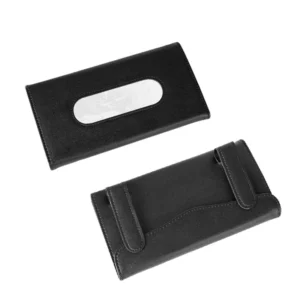 Simple Hook/Strap Universal Car Tissue Holder PU Leather Hanging Simple Paper Towel Clip Backseat Tissue Case Auto Interior Accessories