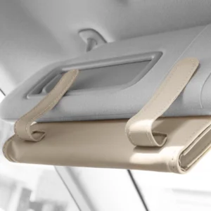 Simple Hook/Strap Universal Car Tissue Holder PU Leather Hanging Simple Paper Towel Clip Backseat Tissue Case Auto Interior Accessories