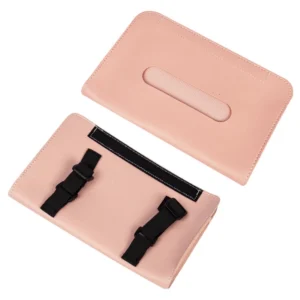 Simple Hook/Strap Universal Car Tissue Holder PU Leather Hanging Simple Paper Towel Clip Backseat Tissue Case Auto Interior Accessories