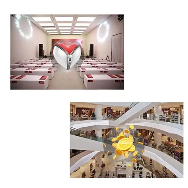 Hologramme 3D pour ventilateur, écran publicitaire, projecteur d&#039;art visuel avec 224 perles LED, contrôle facile de l&#039;art flottant, graphique holo décoratif