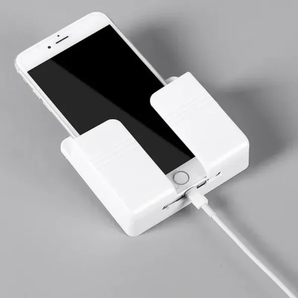 Organisateur mural Boîte de rangement Télécommande Support mural pour téléphone portable Chargement Multifonction Support pratique 1Pc/2Pcs