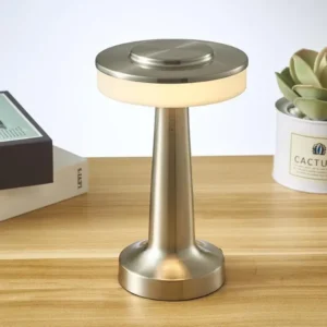 Lampe de table LED portable avec capteur tactile, 3 niveaux de luminosité, batterie rechargeable jusqu'à 48 heures d'utilisation, veilleuse pour la chambre d'enfant, lampe de chevet, lampe de table de nuit