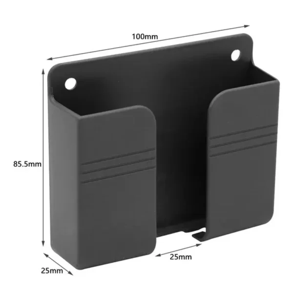Organisateur mural Boîte de rangement Télécommande Support mural pour téléphone portable Chargement Multifonction Support pratique 1Pc/2Pcs