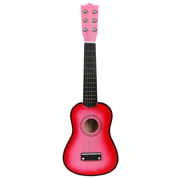 21 Inch Classic Basswood Ukulele 6 Strings Small Bass Acoustic Guitar Musical Instruments with Picks for Children Kids