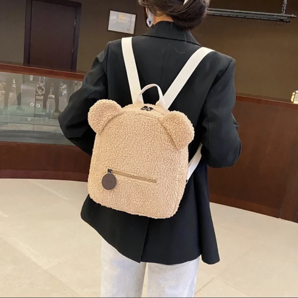 Sac à dos en peluche