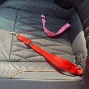 1Pcs/ Pet Dog Cat Car Seat Belt SafetyDog Accessories Adjustable Harness Lead Leash Small Medium Travel Clip Puppy Collar Leash Pet Supplies