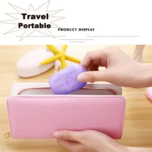 Savon portatif en papier jetable pour le voyage Camping Mini Savons de nettoyage pour le lavage Nettoyage des mains pour l&#039;extérieur Randonnée extérieure Fournitures pour l&#039;extérieur
