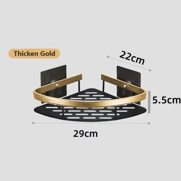 Etagère d'angle pour salle de bains