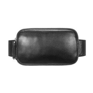 Stylish Fashion Leather Waist Pack Fanny Bag for Men Women Outdoor Travel Sports Running Walking Hiking Slim Cell Phone Purse Waist Wallet Pouch