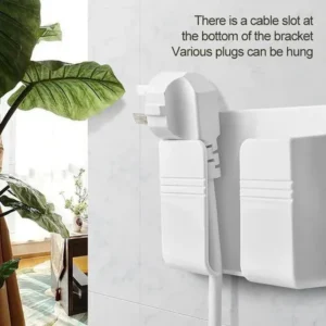 Organisateur mural Boîte de rangement Télécommande Support mural pour téléphone portable Chargement Multifonction Support pratique 1Pc/2Pcs