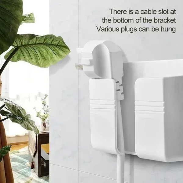 Organisateur mural Boîte de rangement Télécommande Support mural pour téléphone portable Chargement Multifonction Support pratique 1Pc/2Pcs