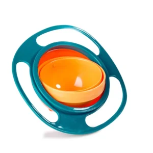 Bol simple pour enfants Bol d'équilibre rotatif à 360 degrés, très utile pour étaler le bol gyroscopique étanche, bol anti-chute pour bébé Frisbee