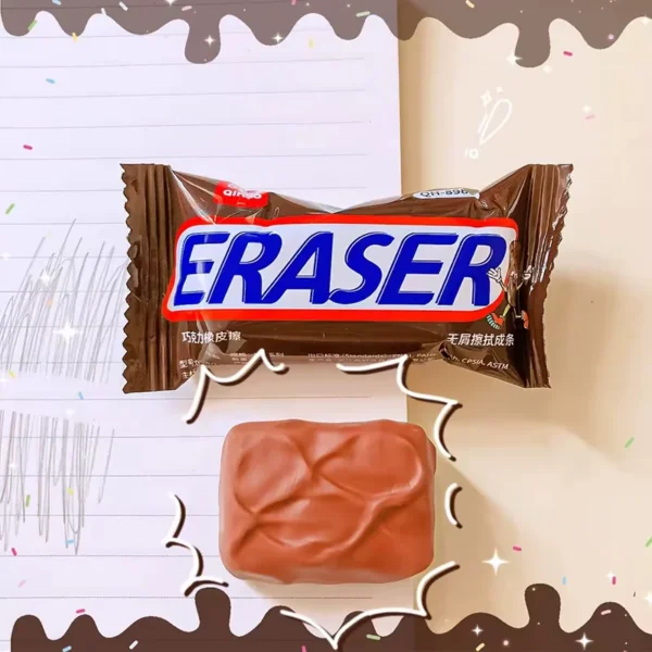 Gomme à effacer les barres de chocolat