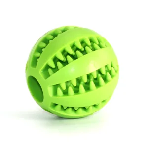 Jouet en silicone pour chien Balle interactive à mordre pour les petits chiens Balle élastique pour le nettoyage des dents Produits pour animaux 5/6/7Cm