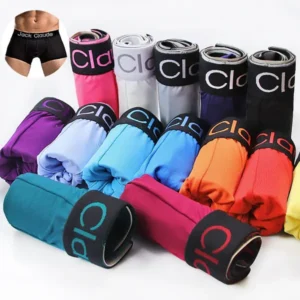 JACK CLAUDE Sous-vêtements confortables de marque Fashion Mens Boxer Briefs Summer Cozy Fiber U Convex Pouch Underwear 13 Colors