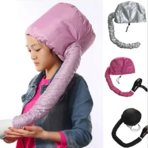 Capuchon portatif pratique Sèche-cheveux Fourrure douce Capuchon de salon Housse de chapeau Sèche-cheveux Rose Argent Noir Couleur