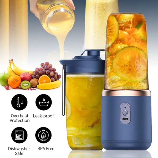 400+400Ml Stand Mixer Smoothie Maker Shaker Fitness Chopper Multifunction Kitchen Robot Mixer Milk Shaker