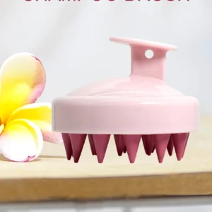 Brosse de massage du cuir chevelu en silicone Brosse de massage du cuir chevelu Brosse de massage du cuir chevelu Peigne à poignées magiques Brosse de massage de spa